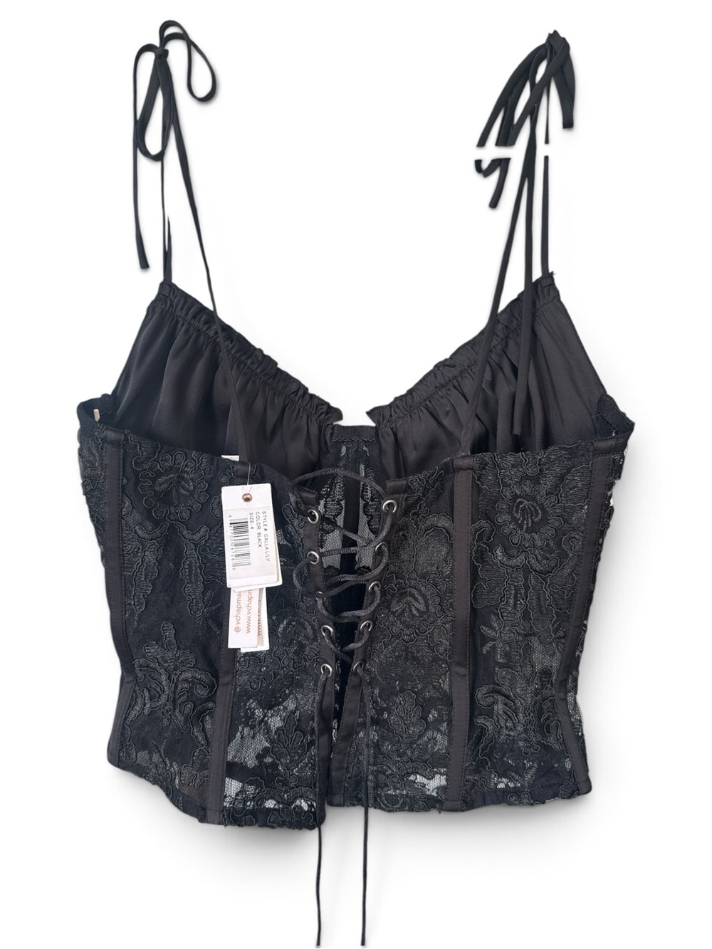 NWT - V. Chapman Calla Lily Set Black Lace Maxi Slip Skirt/Corset Top Set! (4) - Picture 11 of 11